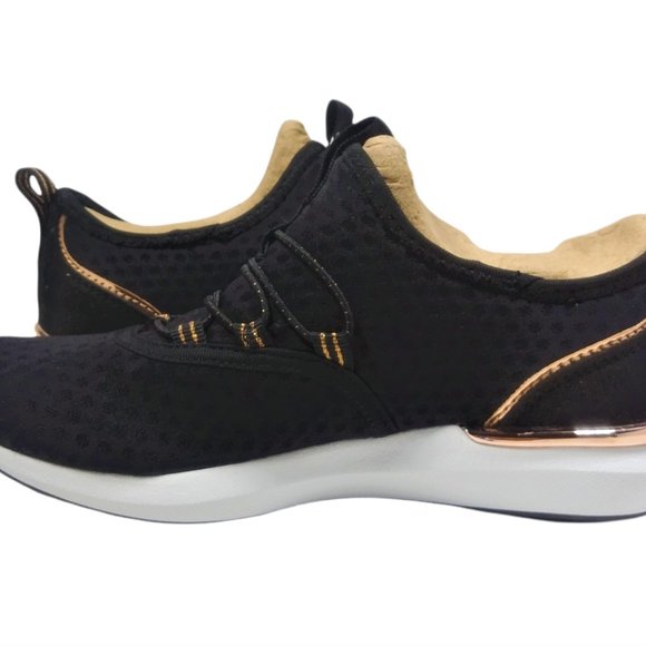 Concept 3 by Skechers Women's Alexxi Fashion Slip-on Sneaker, Black/Rose Gold 5 - Picture 3 of 12